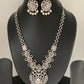 CZ Silver Polish Short Necklace