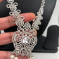 CZ Silver Polish Short Necklace