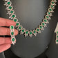AD Emerald Green Stone Short Necklace