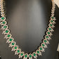 AD Emerald Green Stone Short Necklace