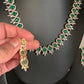 AD Emerald Green Stone Short Necklace