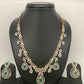 AD Emerald Green Stone Short Necklace