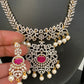 AD Changeable Stones Short Necklace
