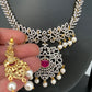 AD Changeable Stones Short Necklace