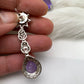 Doublet Stone Short Necklace - Purple