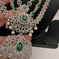 AD Emerald Green Multi Layer Short Necklace