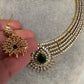 AD Green Stone Neckline Short Necklace