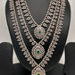 AD Diamond Finish Emerald Green Teen Lada Long  Necklace