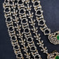AD Diamond Finish Emerald Green Panch Lada Long  Necklace