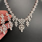 Rose Gold AD Leaf Necklace