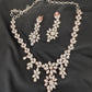Rose Gold AD Leaf Necklace