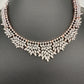 Rose Gold AD Leaf Necklace