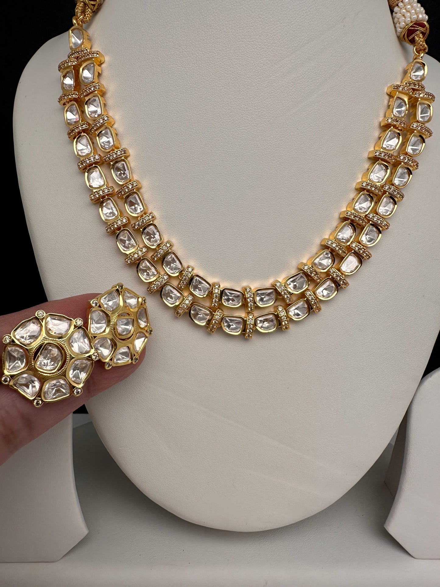 Moissanite Clear Stone Short Necklace