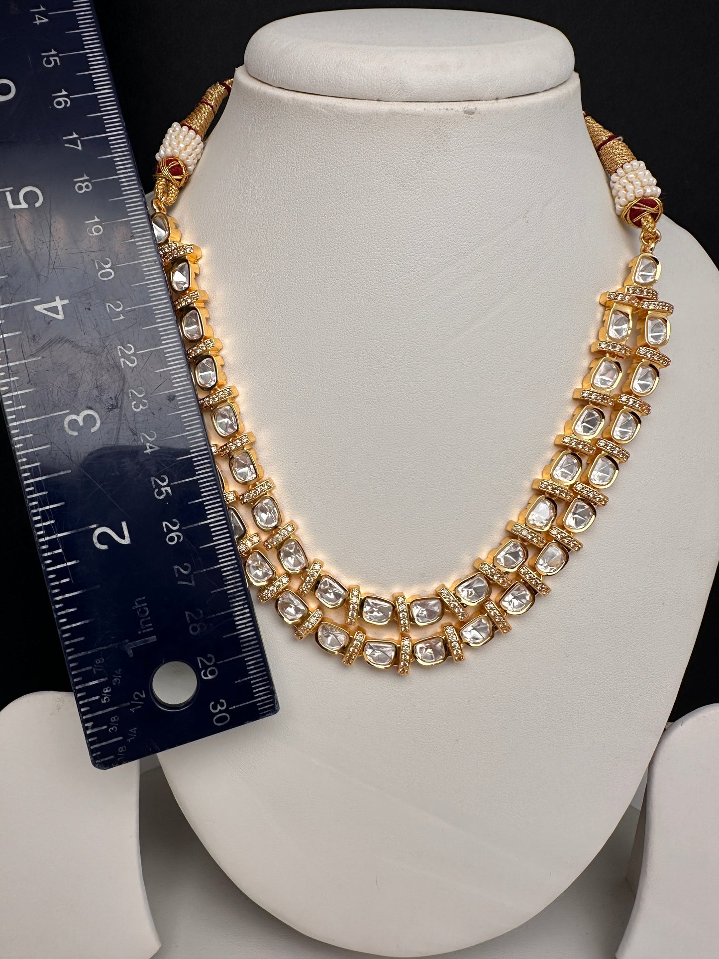 Moissanite Clear Stone Short Necklace