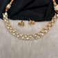 Moissanite Clear Stone Dainty Short Necklace