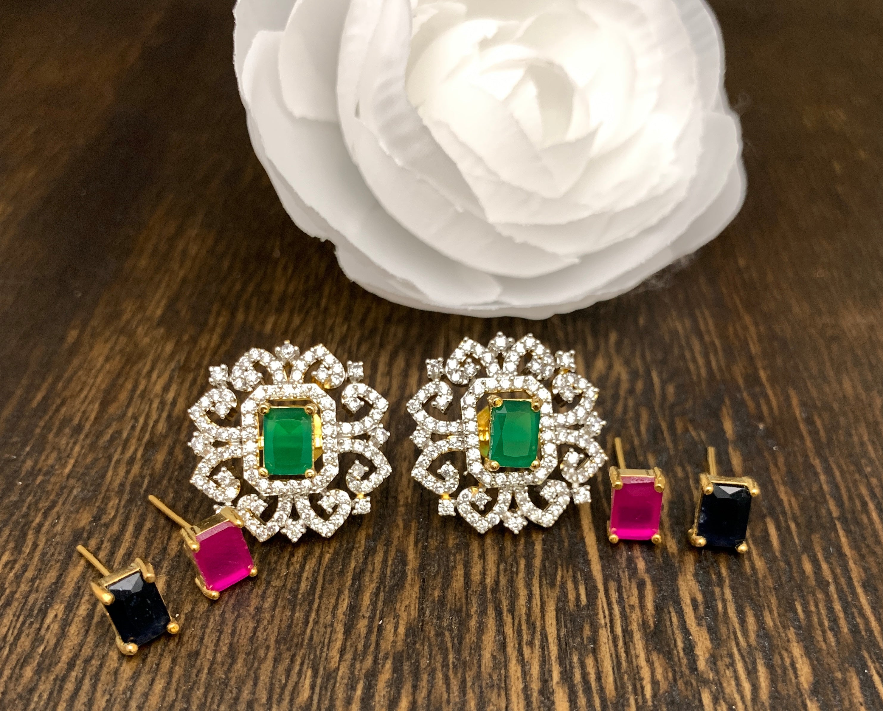 Changeable on sale diamond earrings