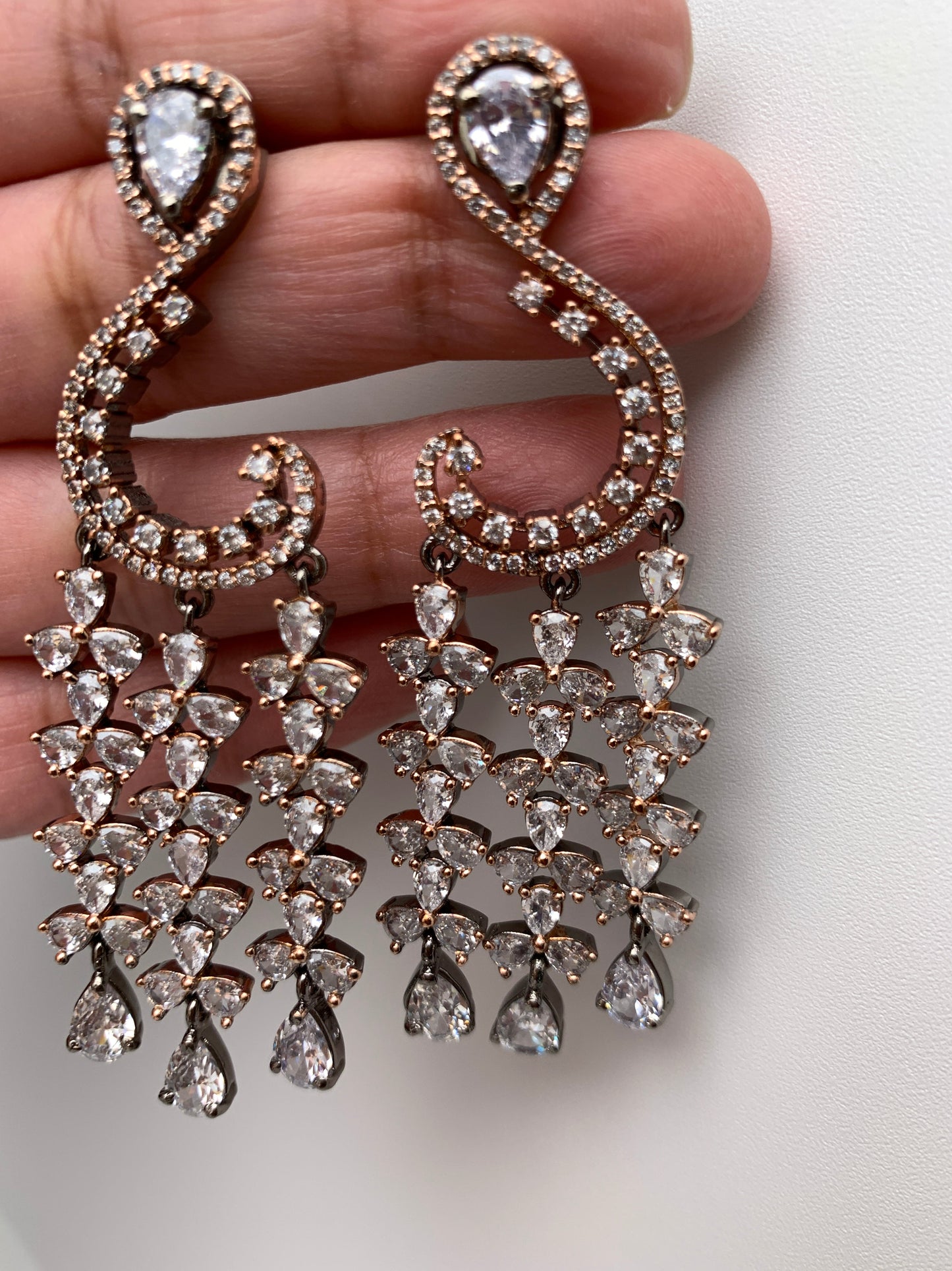 AD Danglers inDual Polish in  Victorian and Silver