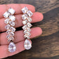 AD Earrings Dual Polish in  Victorian and Silver