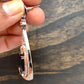 AD Earrings with Blue Stone in Rose Gold Polish