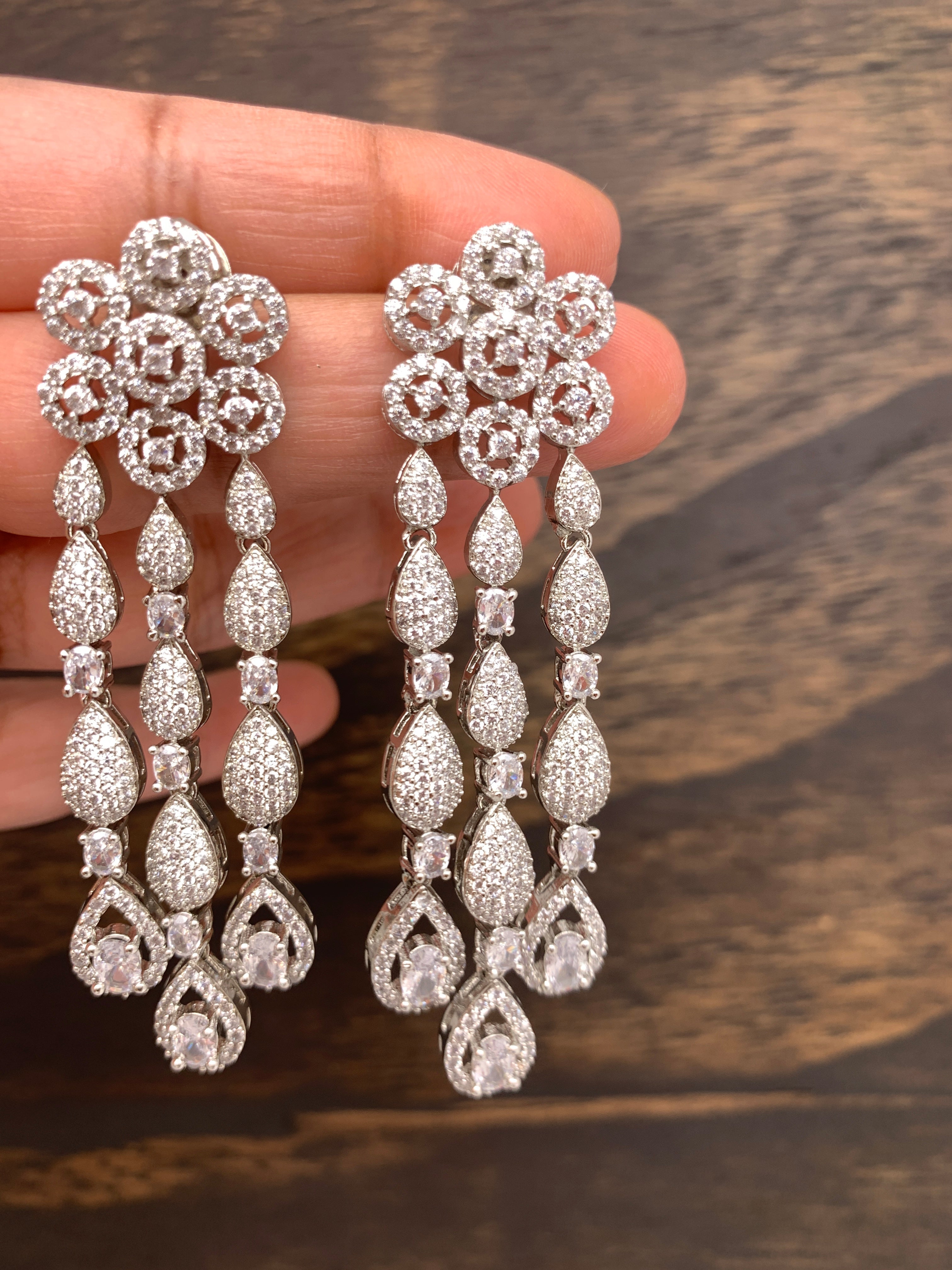 AD CZ Traditional Jewellery, Ruby Sparkling Stones Fancy Party Wear – Hayagi