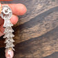 AD Earrings with Pearl Drop and Silver Polish