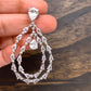 AD Earrings with Dual Tone Polish
