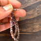 AD Earrings with Pink Stone and Dual Tone Polish