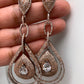 AD Earrings in Victorian and Rose Gold Polish
