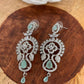 Simple AD Mint Green Silver Polish Earrings