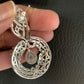 Baguette Clear Stone AD Silver Finish Chandbali Earrings