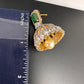 AD Emerald Green Stone Small Jhumki