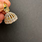 AD Emerald Green Stone Small Jhumki
