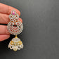 AD Ruby Red Stone Earrings