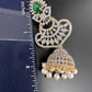 AD Emerald Green Stone Earrings