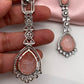 AD Doublet Stone Victorian Finish Earrings - Pink