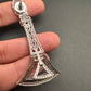 Baguette AD Color Stone Cascade Design Earrings - Green