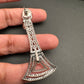 Baguette AD Color Stone Cascade Design Earrings - Red