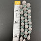 AD Color Stone Cascade Design Silver Finish Earrings - LightGreen