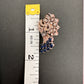 AD Color Stone Victorian Finish Earrings - Blue