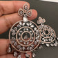AD Clear Stone Victorian Finish Earrings