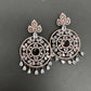 AD Clear Stone Victorian Finish Earrings