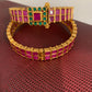 Ruby Red Green Stone Bangles