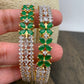 AD Emerald Green Stone Bangles