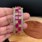AD Ruby Red Stone Openable Bracelet
