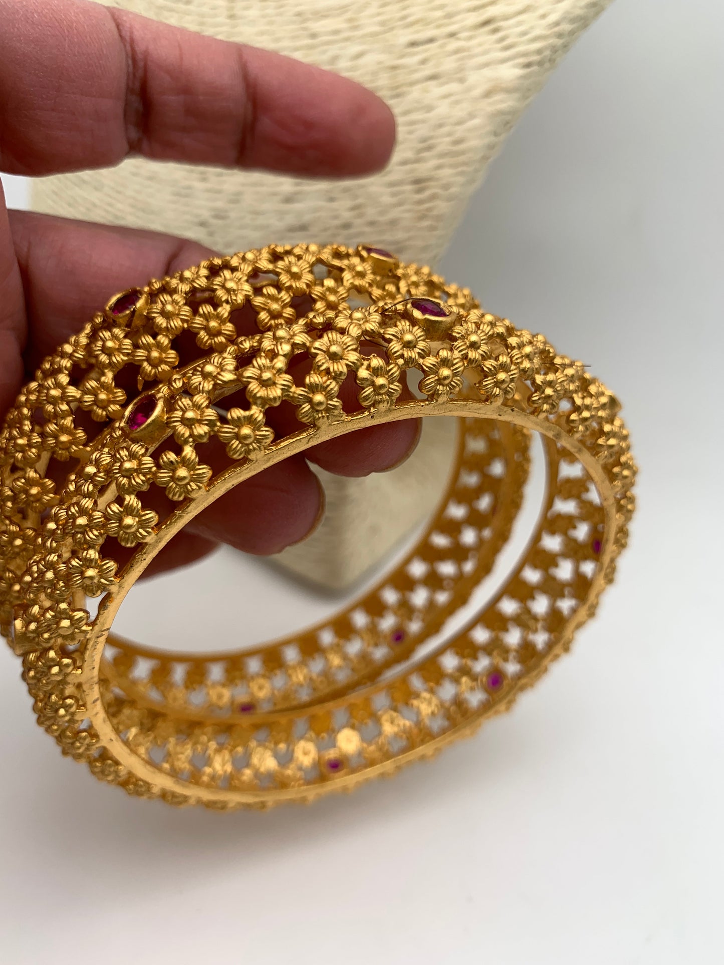Golden Floral Design Kada