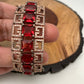 AD Wine Red Stone Openable Bracelet