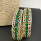 AD Green Stone Bangles