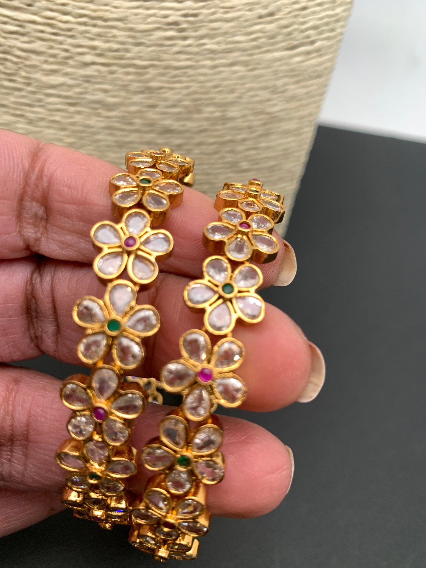 CZ Floral Bangles