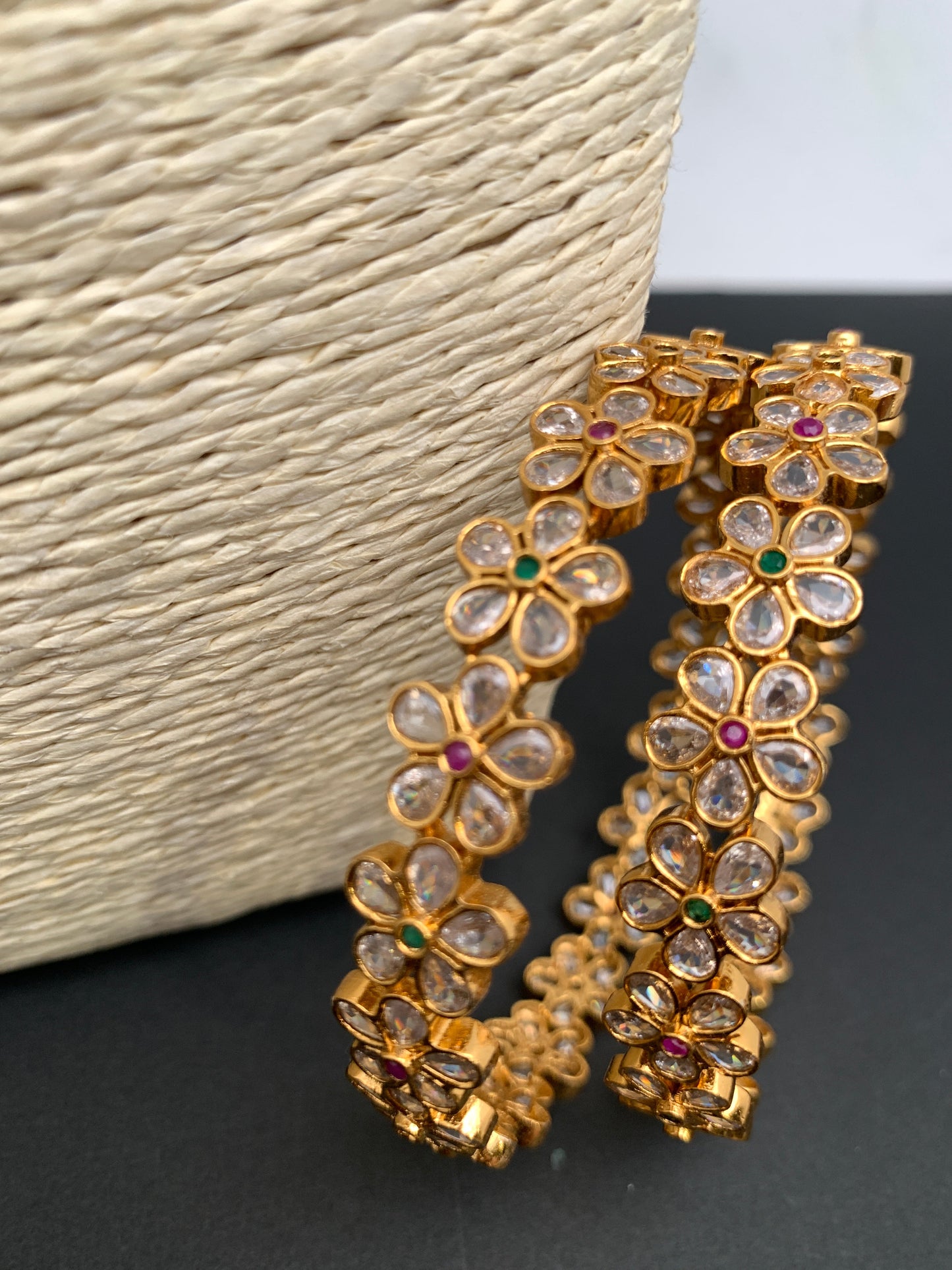 CZ Floral Bangles