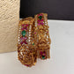 Goddess lakshmi Matte Multi Stone Bangles